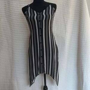 ASOS Black and White Asymmetrical Dress